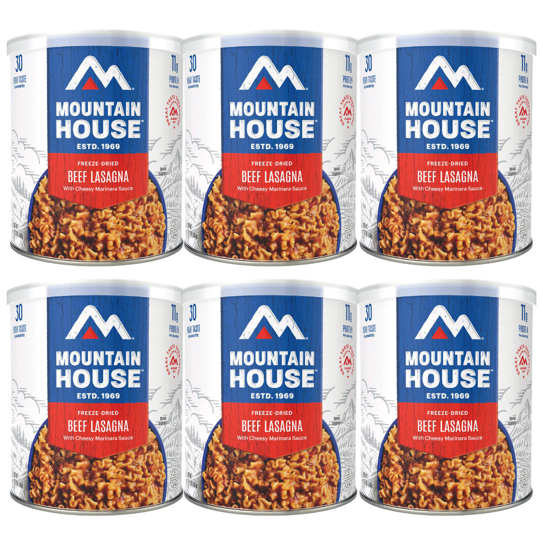 Freeze-Dried Beef Lasagna with Cheesy Marinara Sauce Can - Mountain House