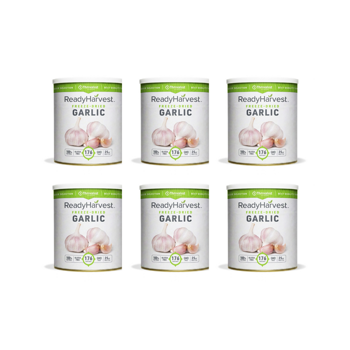 Ready Harvest Freeze-Dried Garlic (25-Year Shelf Life)