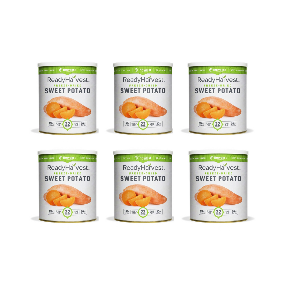 Ready Harvest Freeze-Dried Sweet Potatoes (30-Year Shelf Life)
