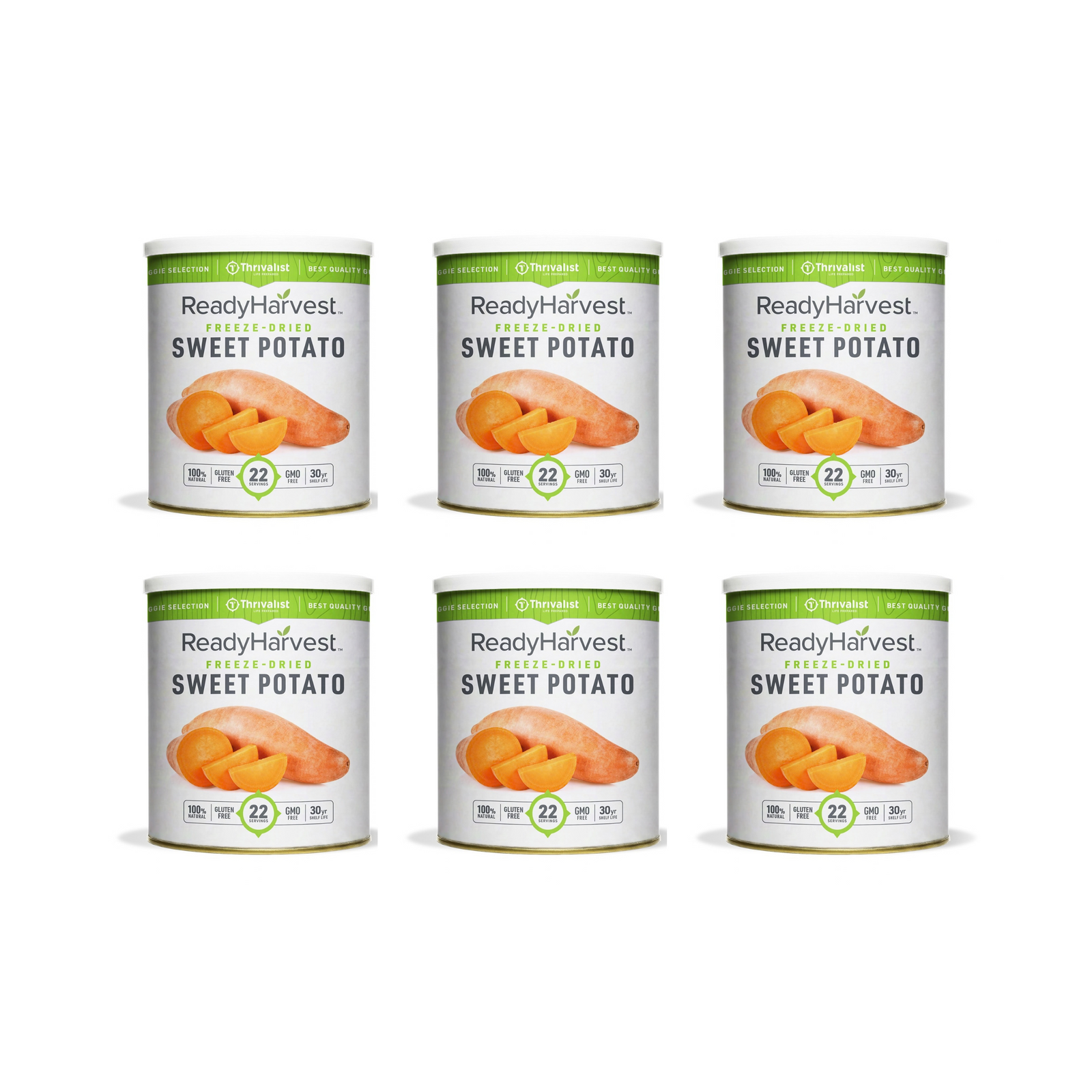 Ready Harvest Freeze-Dried Sweet Potatoes (30-Year Shelf Life)