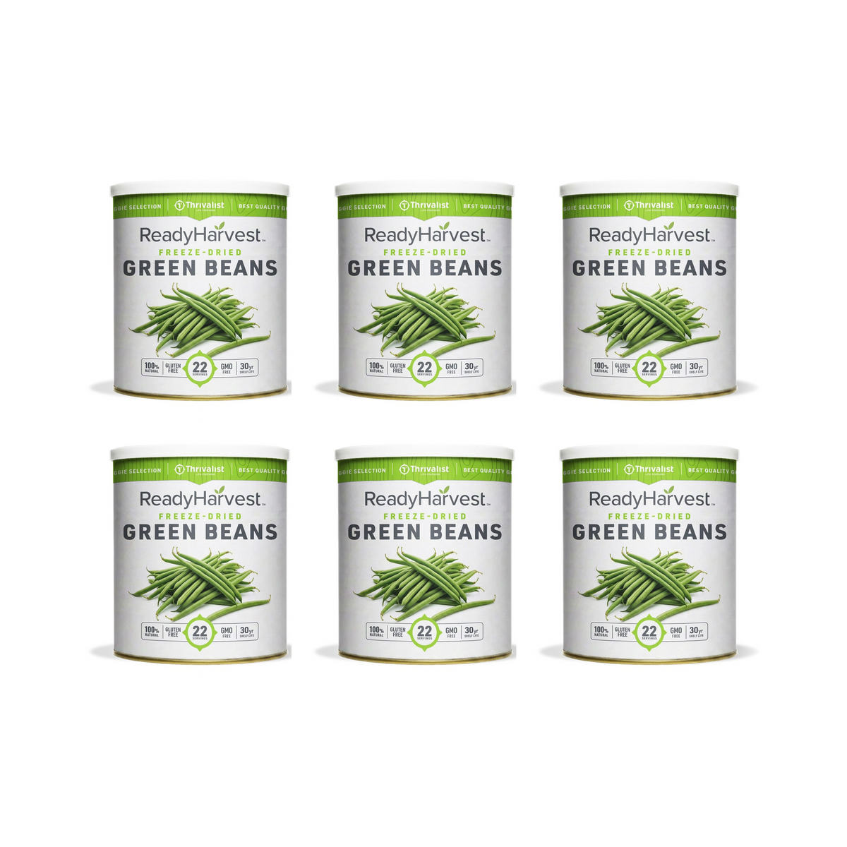 Ready Harvest Freeze-Dried Green Beans (30-Year Shelf Life)