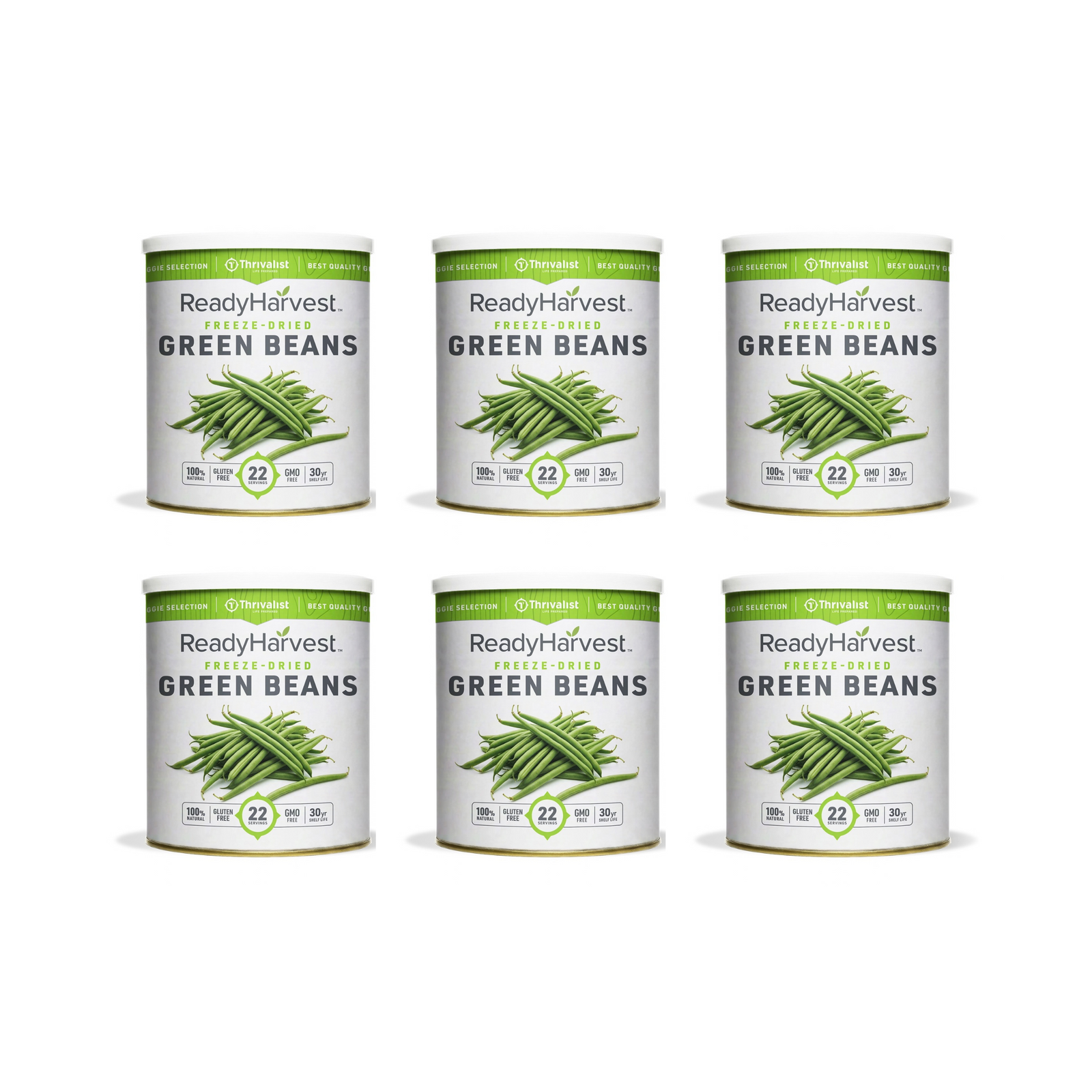 Ready Harvest Freeze-Dried Green Beans (30-Year Shelf Life)
