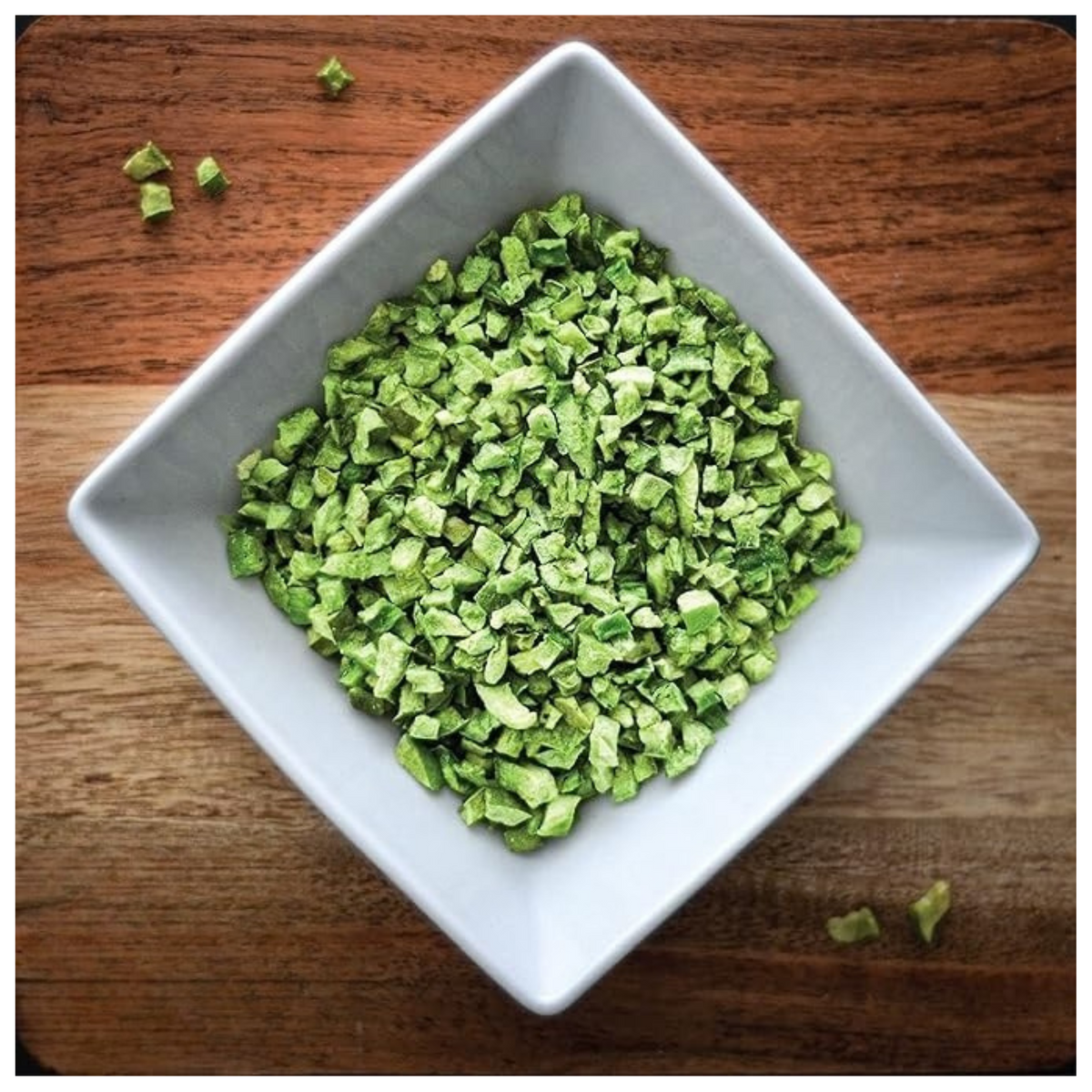 Ready Harvest Freeze-Dried Green Bell Peppers (30-Year Shelf Life)