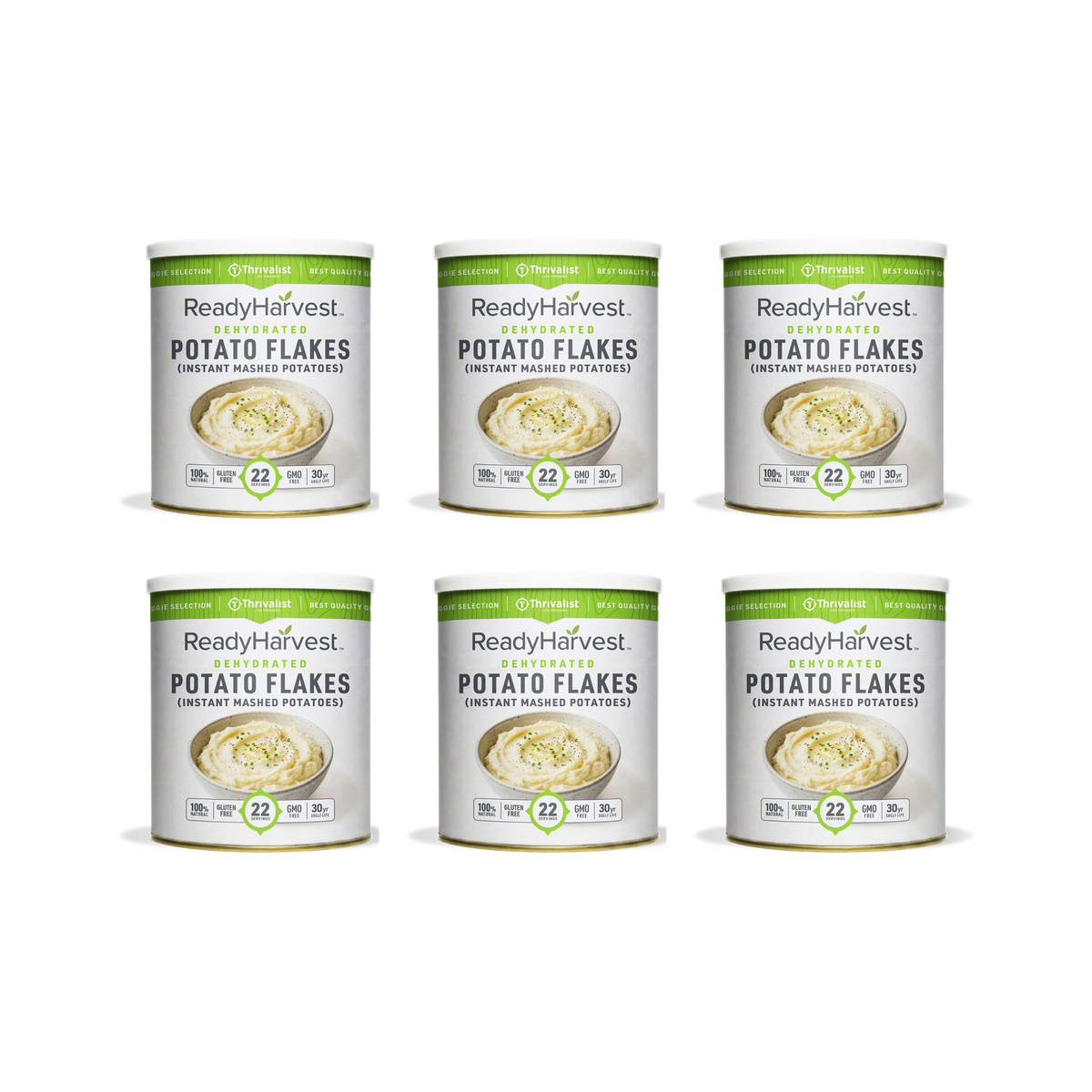 Ready Harvest Dehydrated Potato Flakes (30-Year Shelf Life)