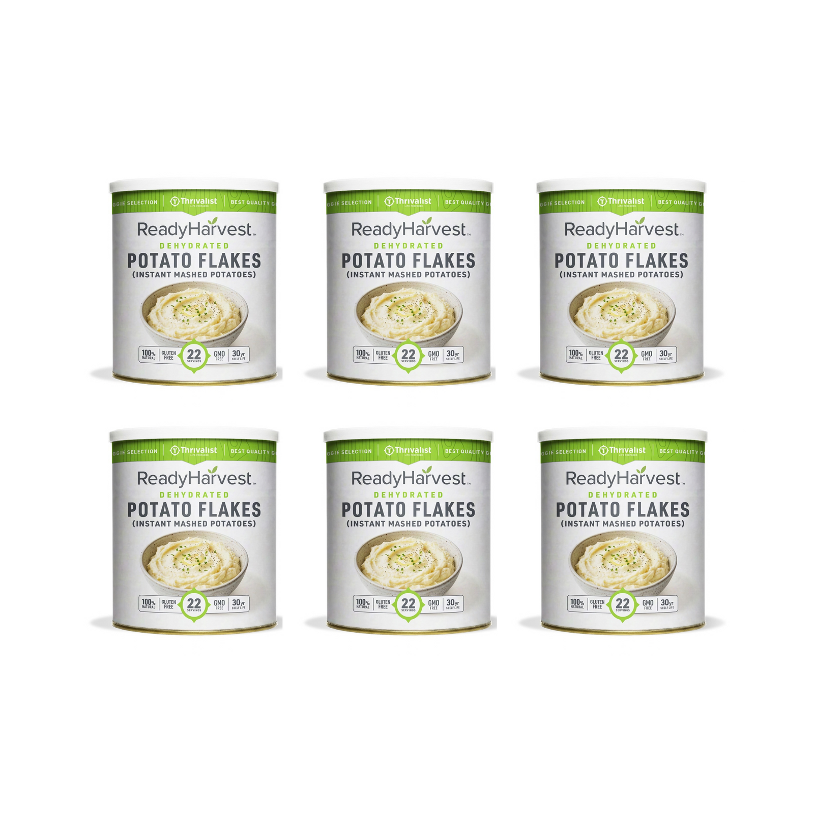 Ready Harvest Dehydrated Potato Flakes (30-Year Shelf Life)
