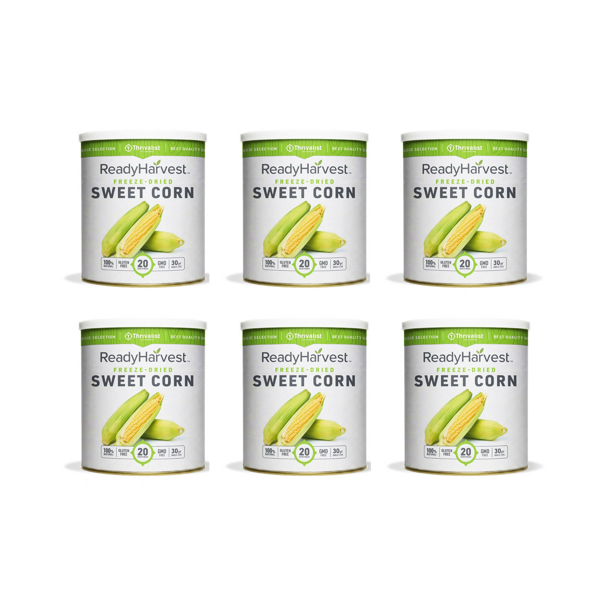Ready Harvest Freeze-Dried Sweet Corn (30-Year Shelf Life)