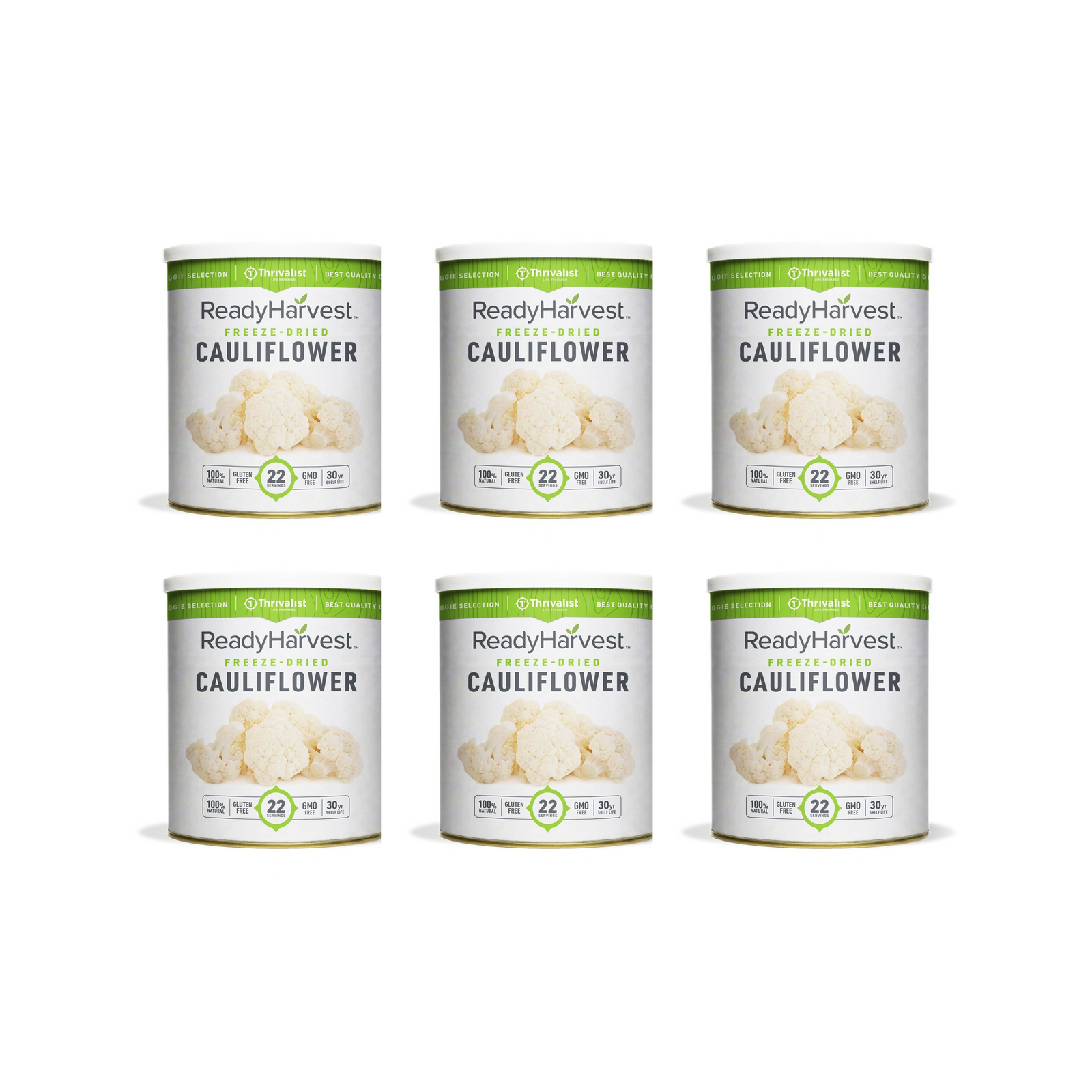 Ready Harvest Freeze-Dried Cauliflower (30-Year Shelf Life)
