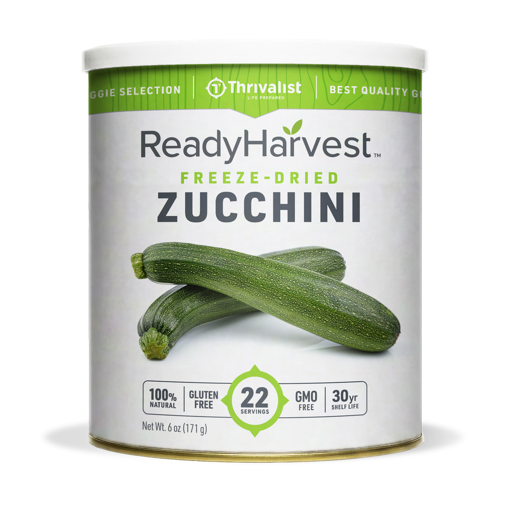 Ready Harvest Freeze-Dried Zucchini (30-Year Shelf Life)