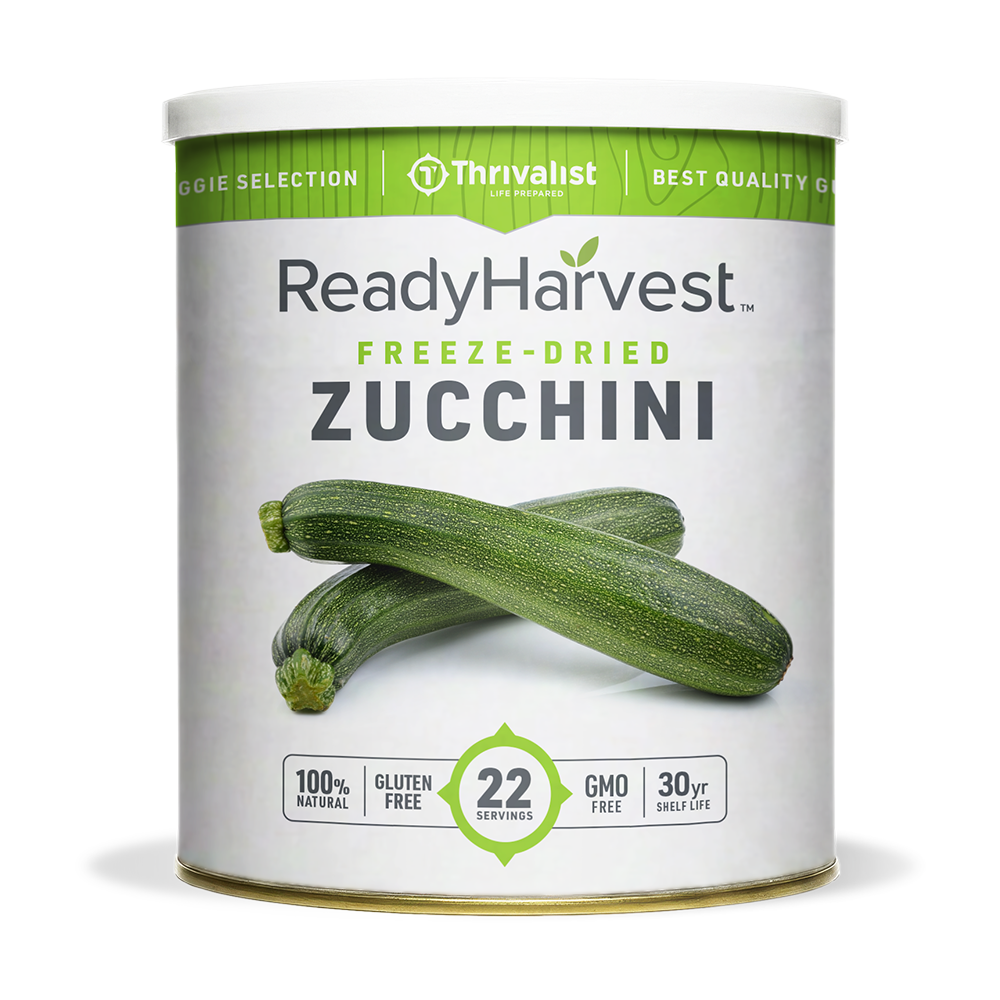 Ready Harvest Freeze-Dried Zucchini (30-Year Shelf Life)