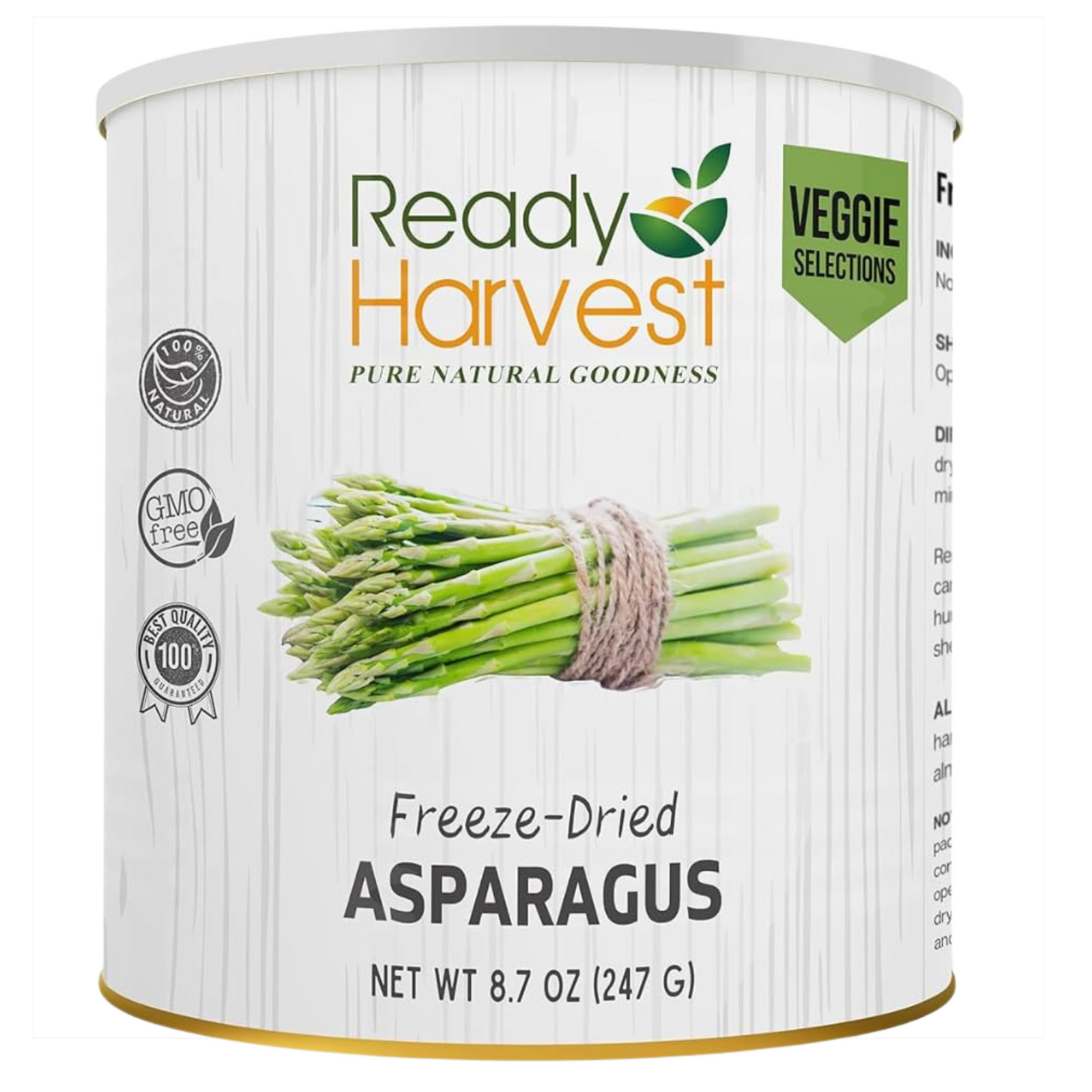 Ready Harvest Freeze-Dried Asparagus (30-Year Shelf Life)
