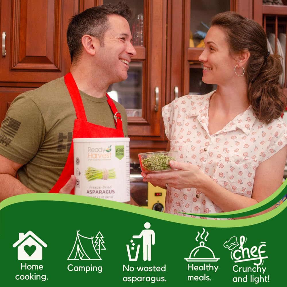 Ready Harvest Freeze-Dried Asparagus (30-Year Shelf Life)