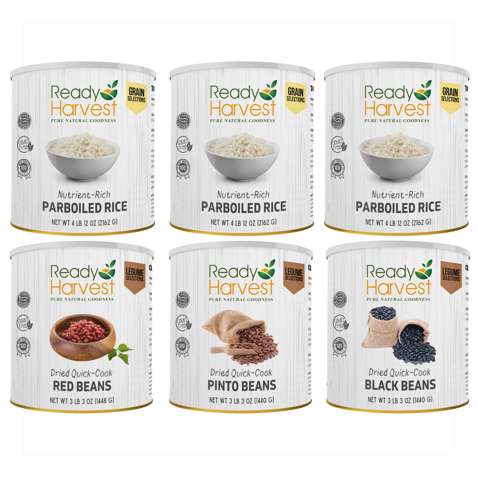 Ready Harvest Beans and Rice Variety Kit (25-Year Shelf Life)