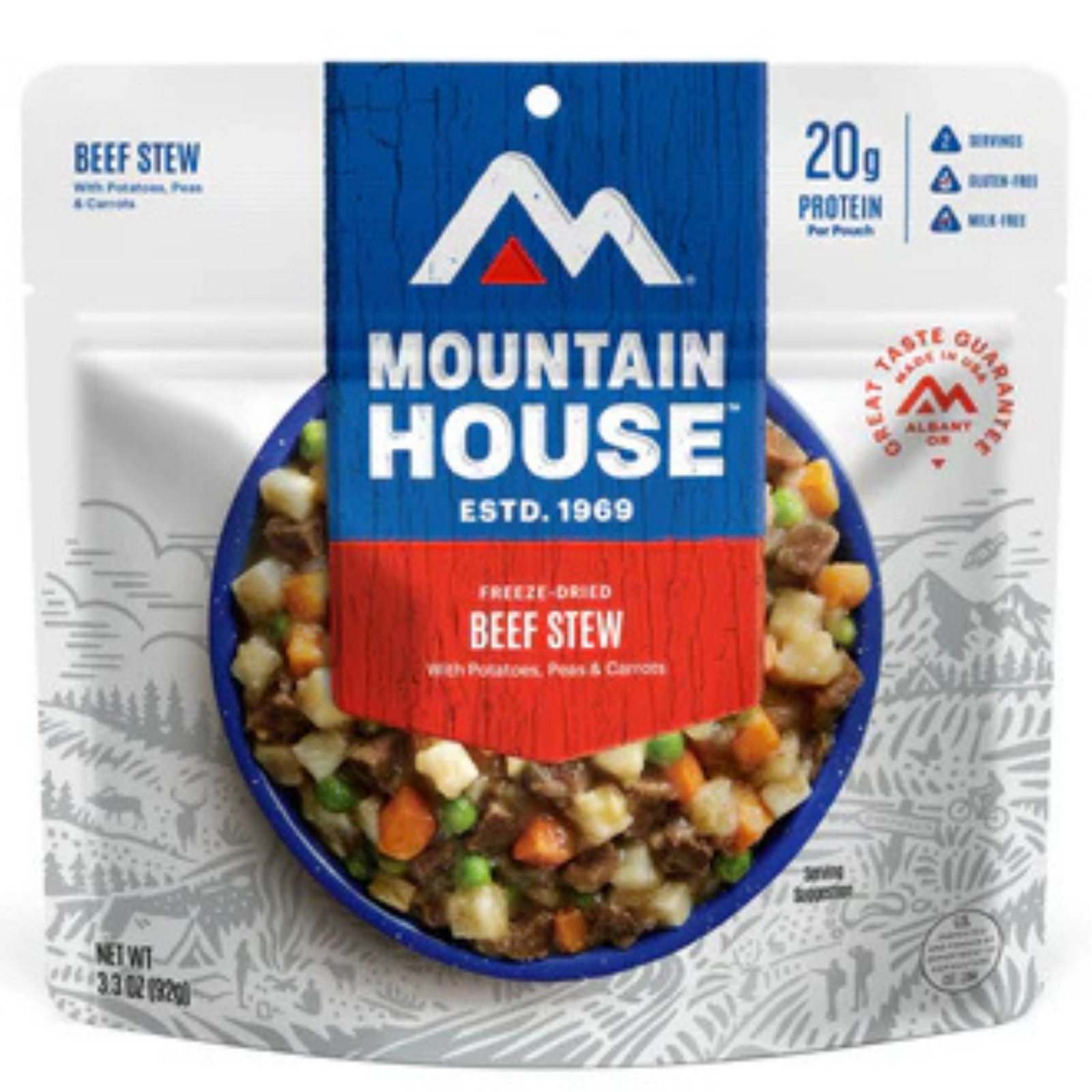 Freeze-Dried Beef Stew Pouch - Mountain House (GF) Gluten Free