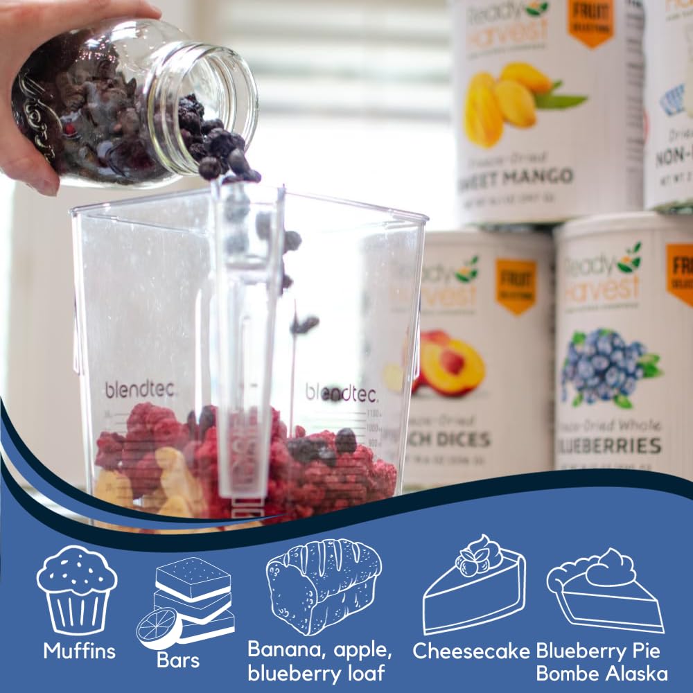 Ready Harvest Freeze-Dried Whole Blueberries (30-Year Shelf Life)