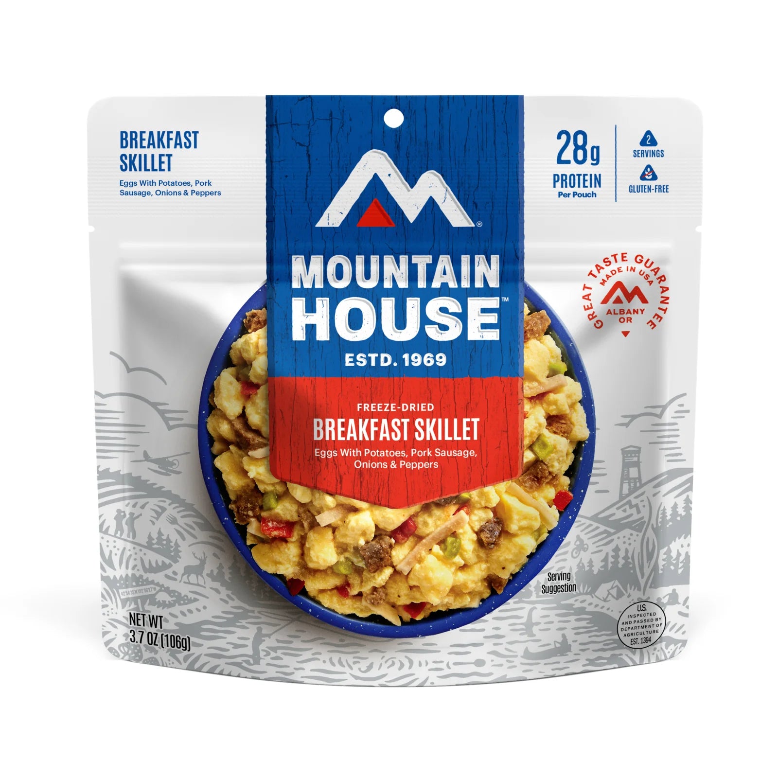 Freeze-Dried Breakfast Skillet Pouch - Mountain House (GF) Gluten Free