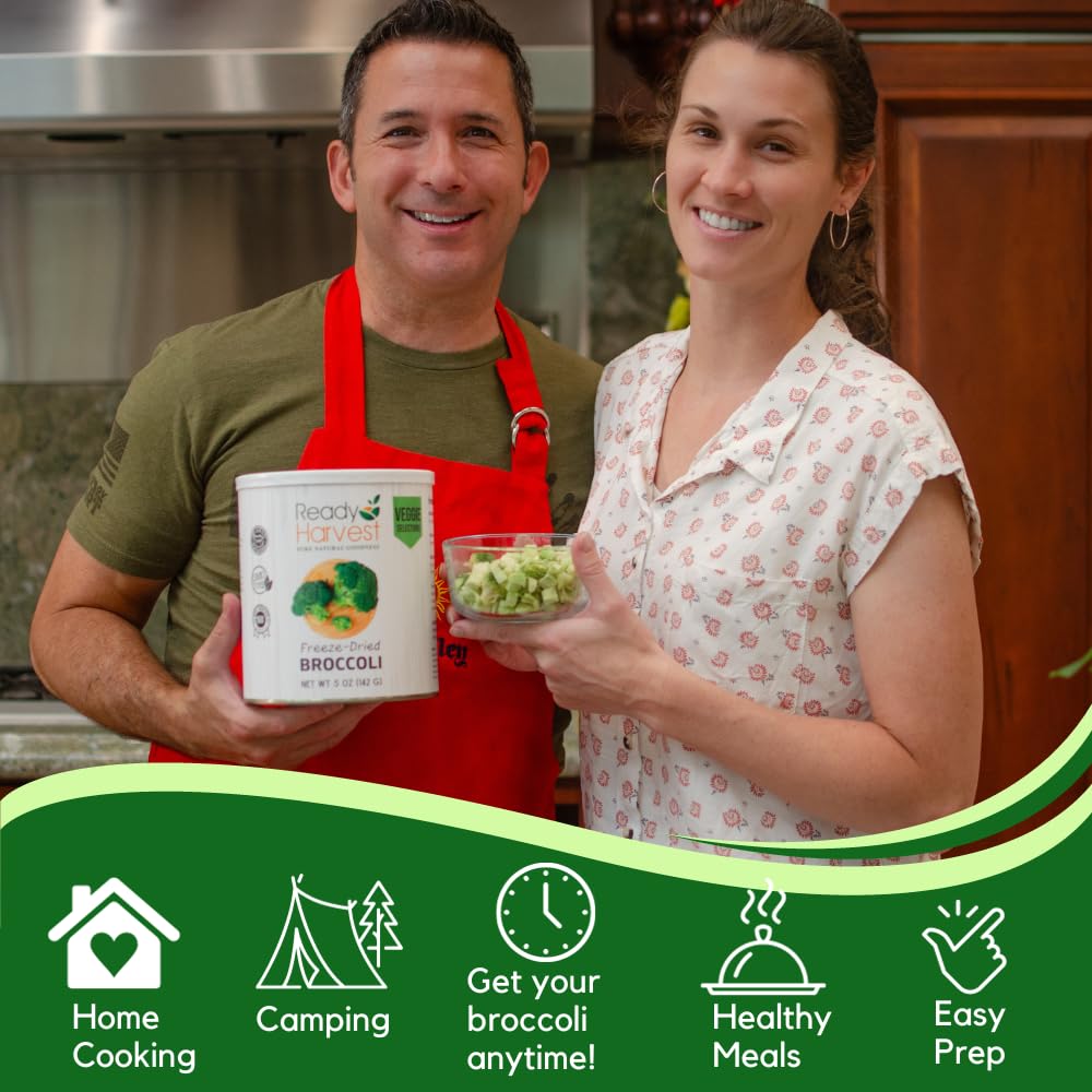Ready Harvest Freeze-Dried Broccoli (30-Year Shelf Life)