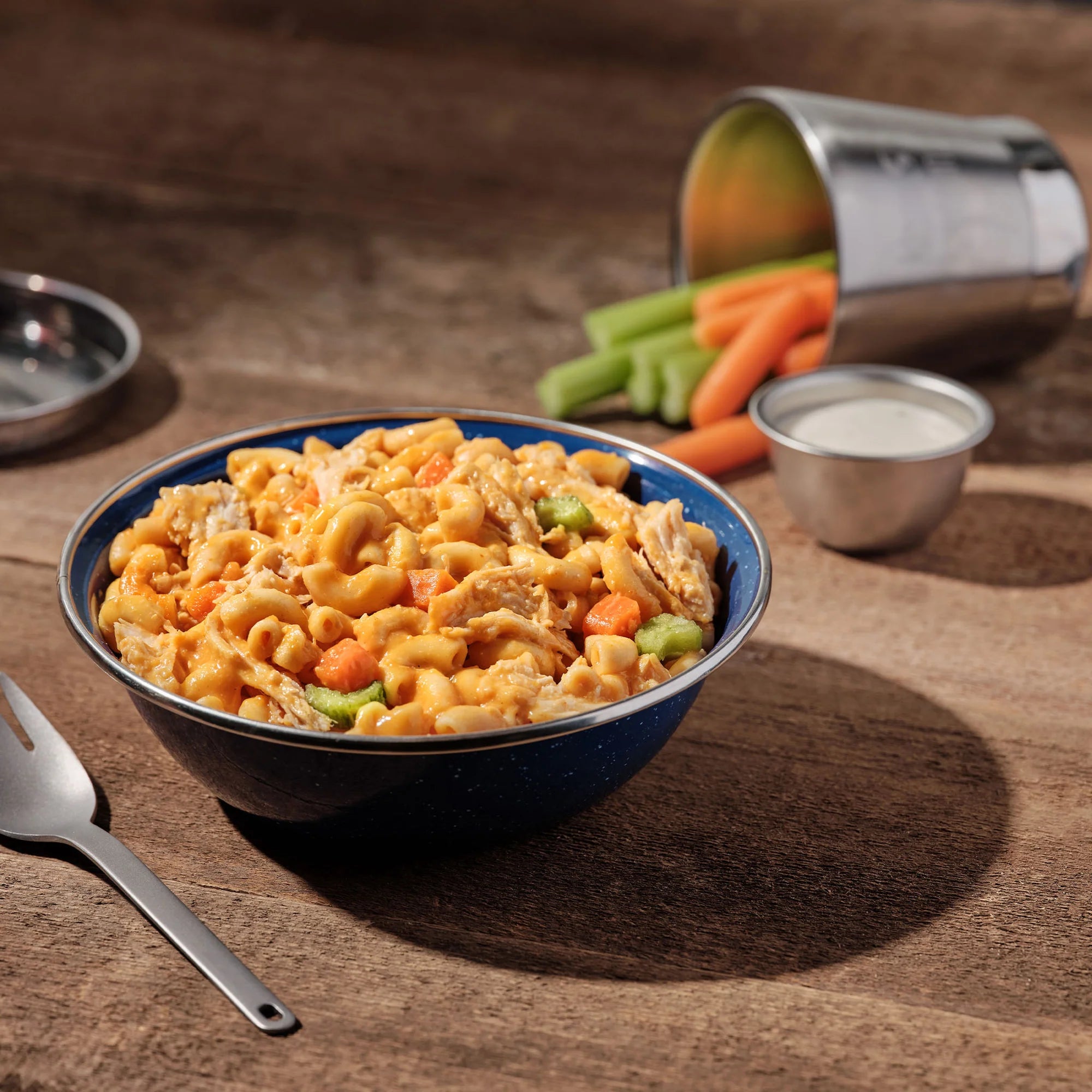 Freeze-Dried Buffalo Style Chicken Mac and Cheese Can - Mountain House
