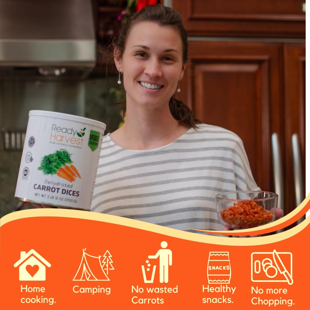 Ready Harvest Dehydrated Carrots (20-Year Shelf Life)