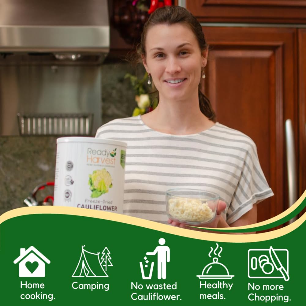 Ready Harvest Freeze-Dried Cauliflower (30-Year Shelf Life)