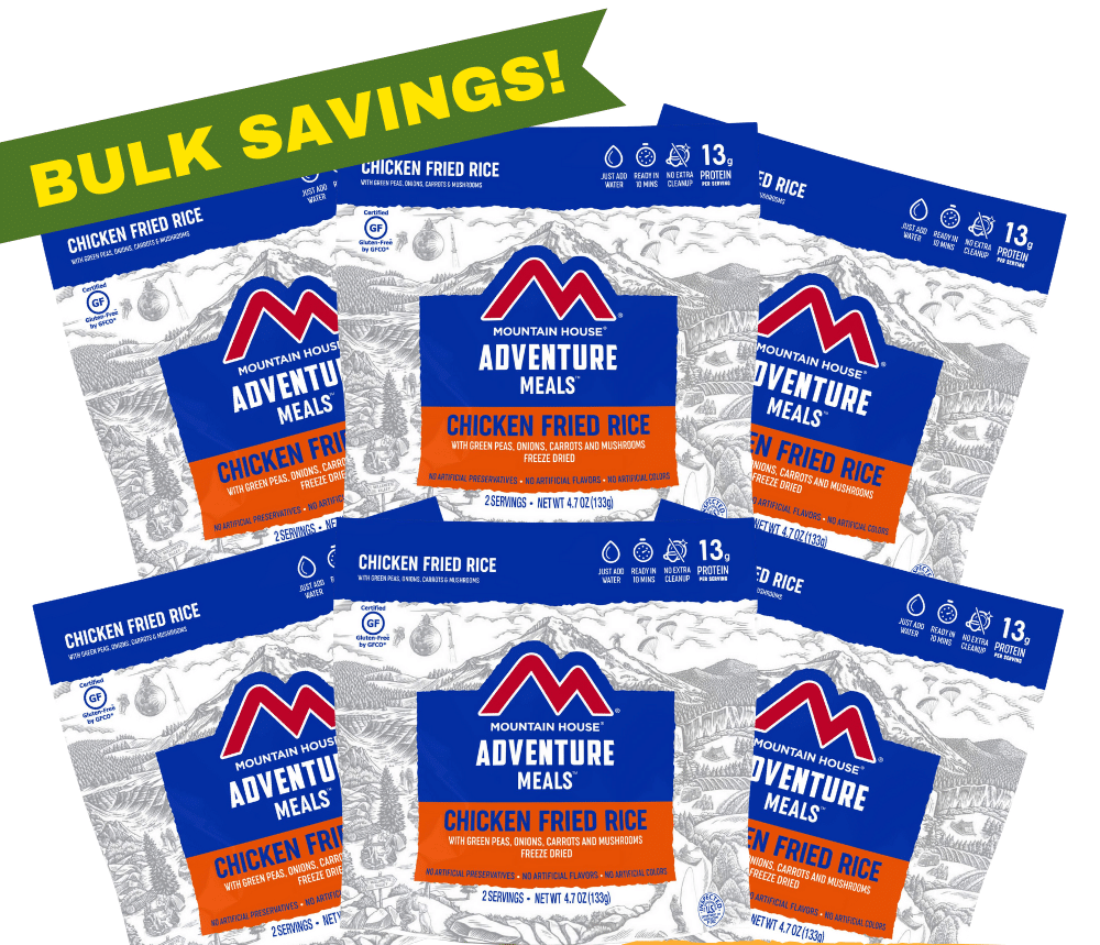Freeze-Dried Chicken Fried Rice Pouch - Mountain House (GF) Gluten Free