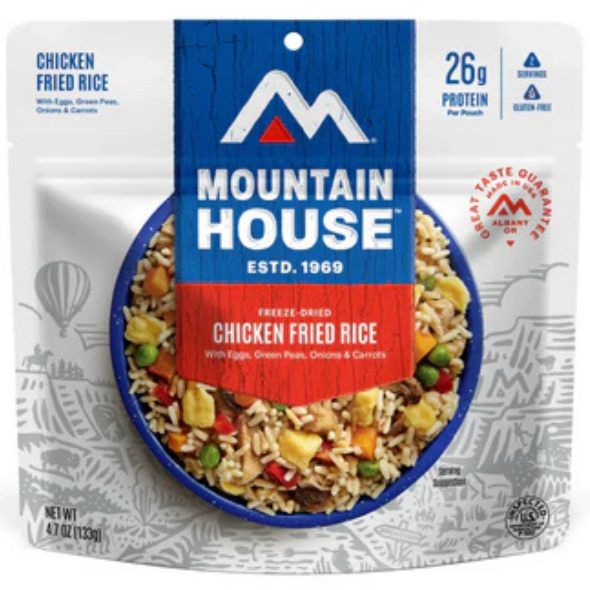 Freeze-Dried Chicken Fried Rice Pouch - Mountain House (GF) Gluten Free