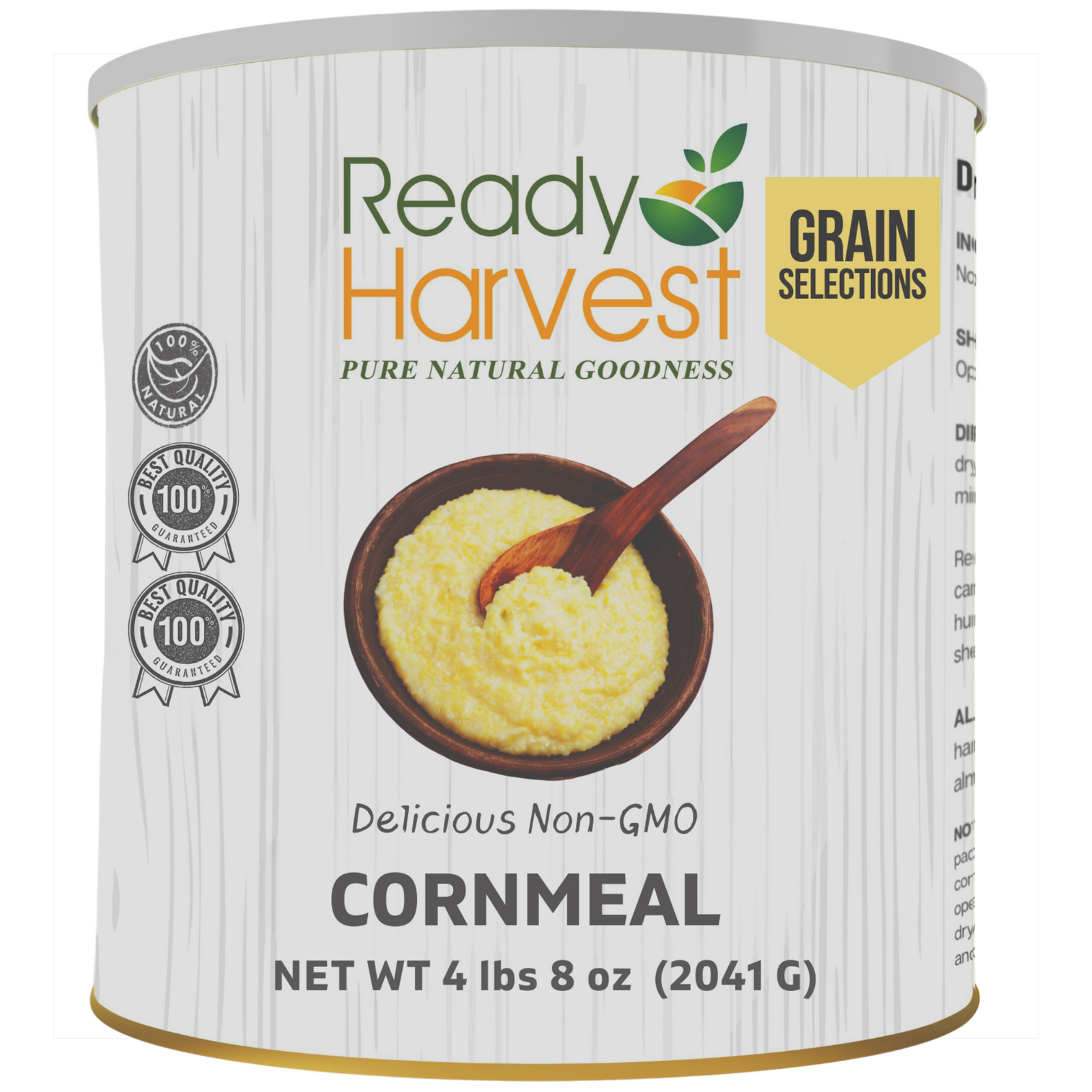 Ready Harvest Non-GMO Cornmeal (20-Year Shelf-Life)