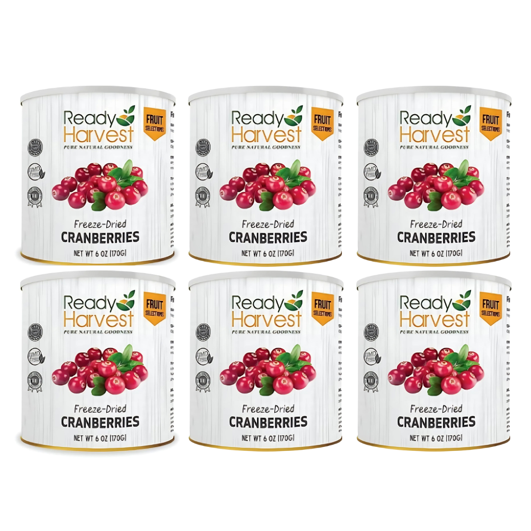 Ready Harvest Freeze-Dried Cranberries (30-Year Shelf Life)
