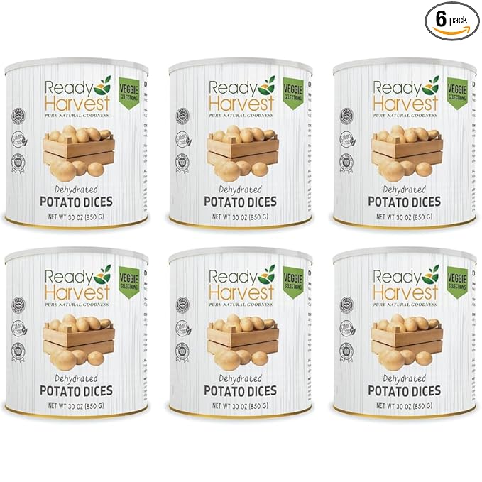 Ready Harvest Dehydrated Potato Dices (30-Year Shelf Life)