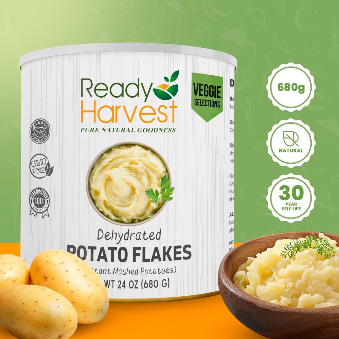 Ready Harvest Potato Flakes for Mashed Potatoes (30-Year Shelf Life)
