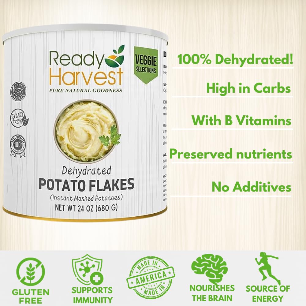 Ready Harvest Potato Flakes for Mashed Potatoes (30-Year Shelf Life)