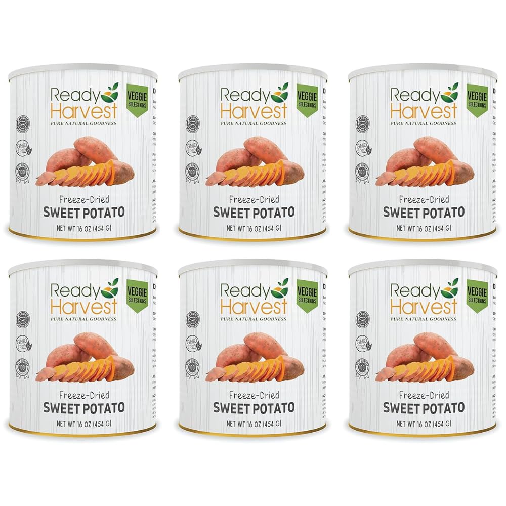 Ready Harvest Freeze-Dried Sweet Potatoes (30-Year Shelf Life)