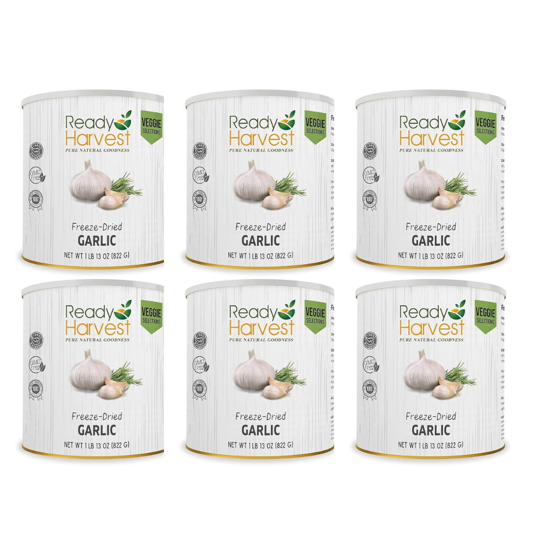 Ready Harvest Freeze-Dried Garlic (25-Year Shelf Life)
