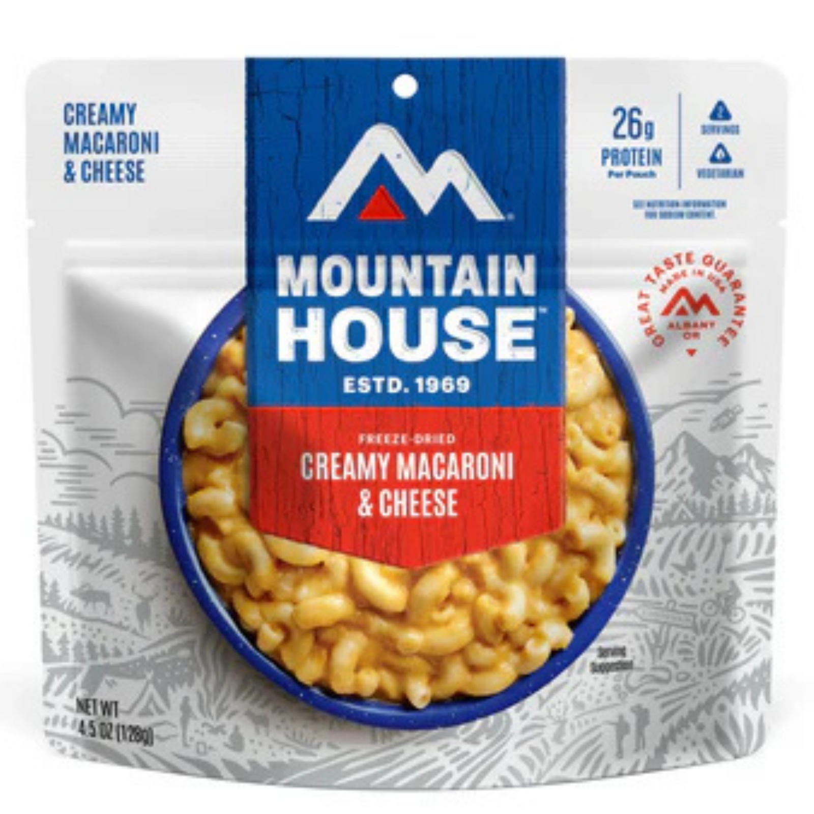 Freeze-Dried Creamy Macaroni and Cheese Pouch - Mountain House