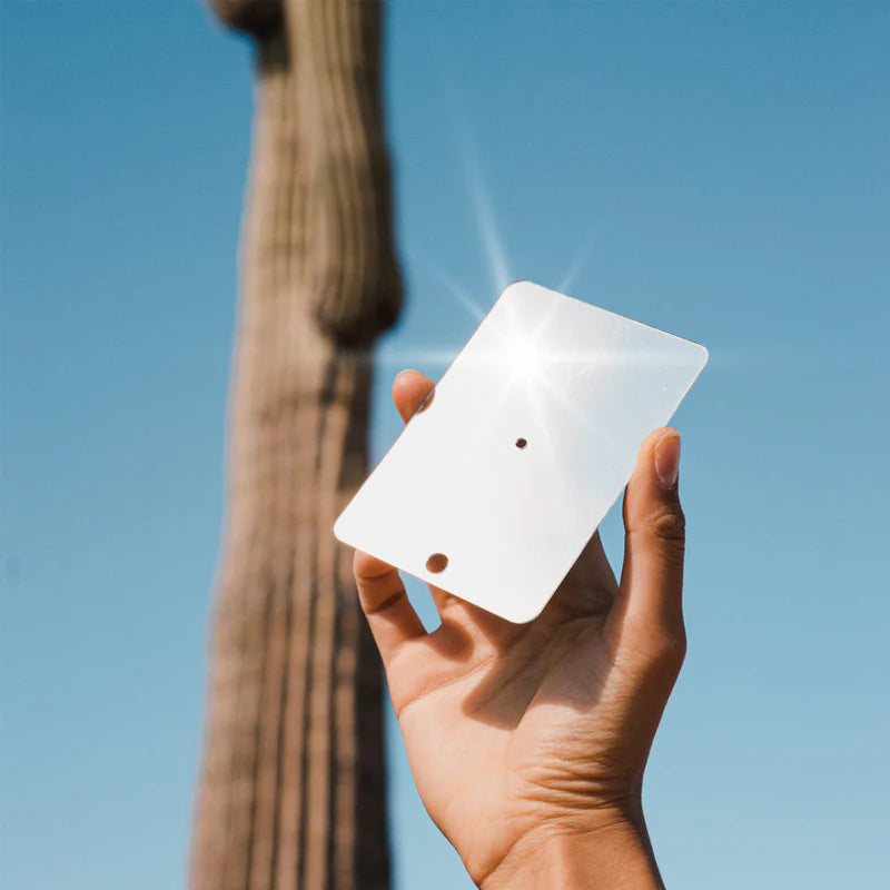 Two-Sided Stainless Steel Shatterproof Signaling Mirror