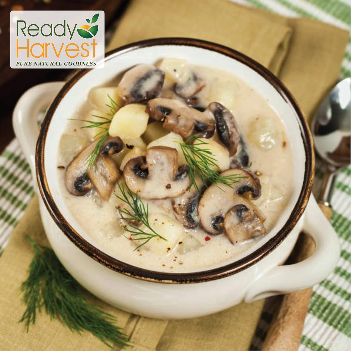 Ready Harvest Freeze-Dried Mushroom Slices (30-Year Shelf Life)