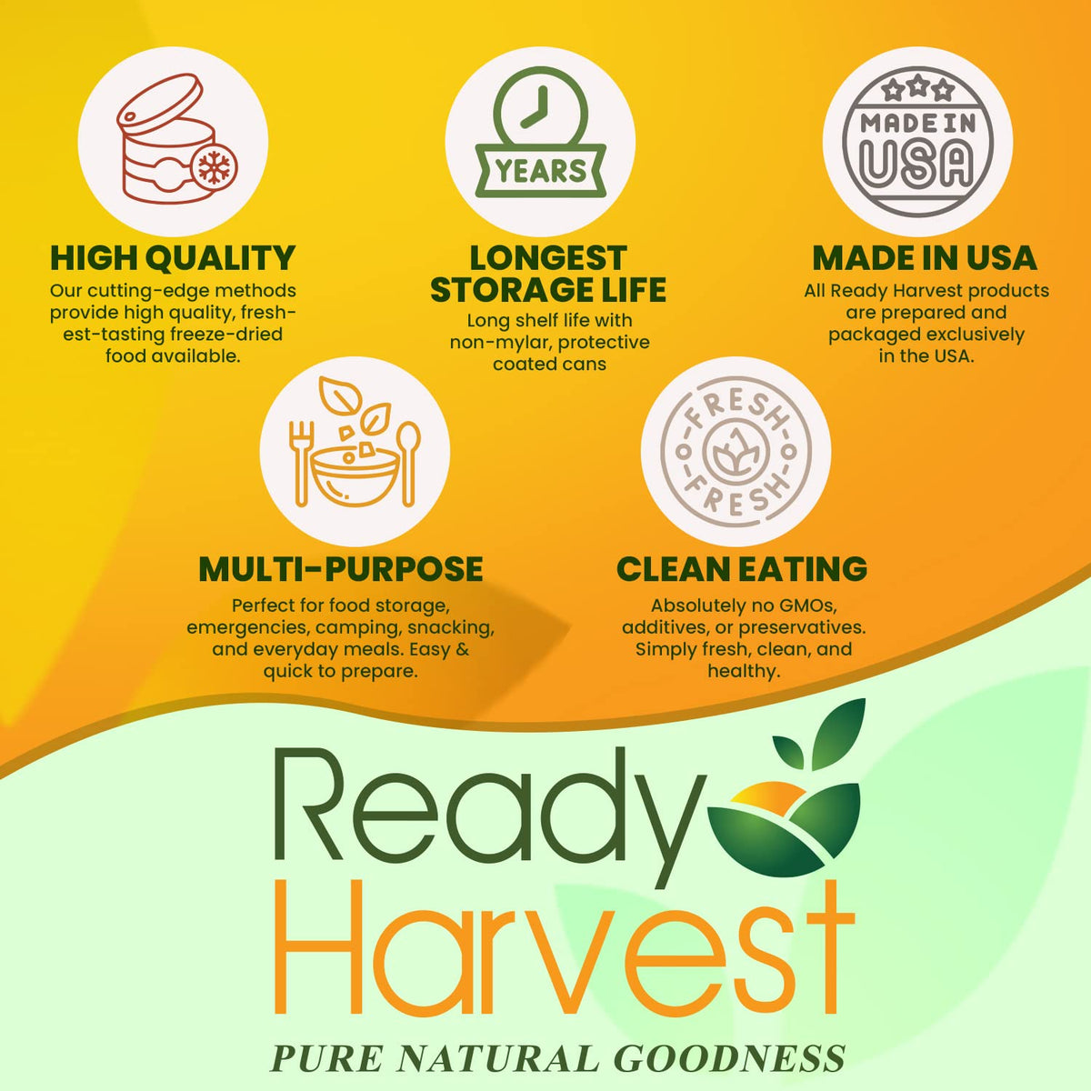 Ready Harvest Quick Oats (25-Year Shelf Life)