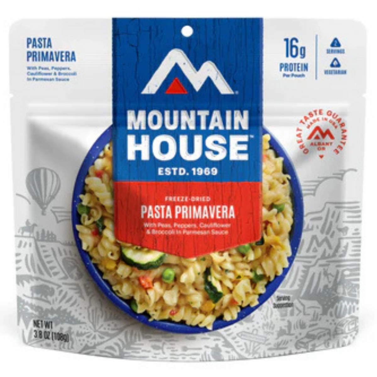 Freeze-Dried Pasta Primavera Pouch - Mountain House