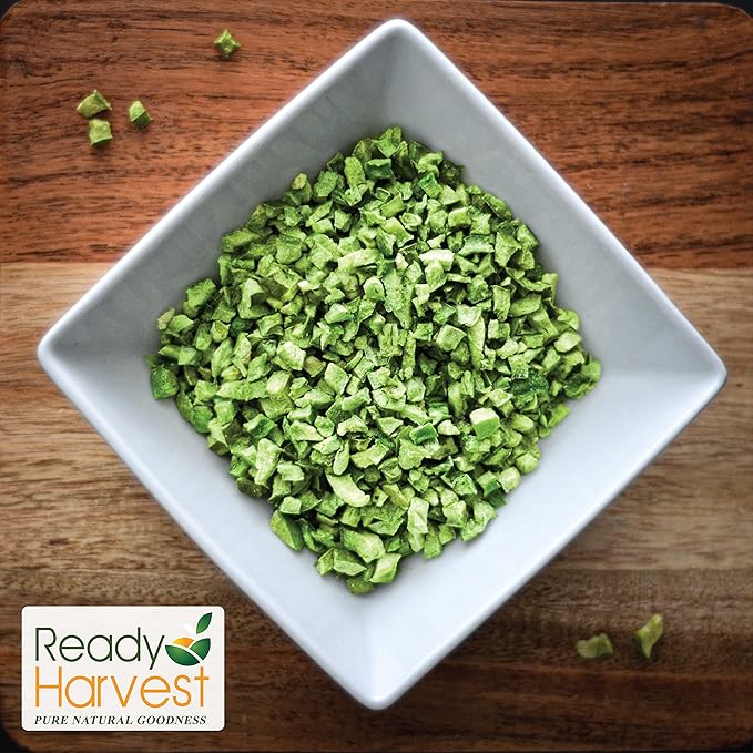 Ready Harvest Freeze-Dried Green Peppers (30-Year Shelf Life)