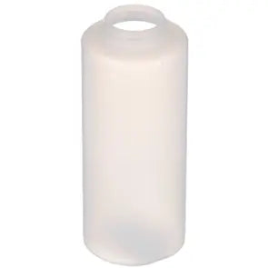 12 oz. Plastic Squeeze Bottle w/ Flat Lid