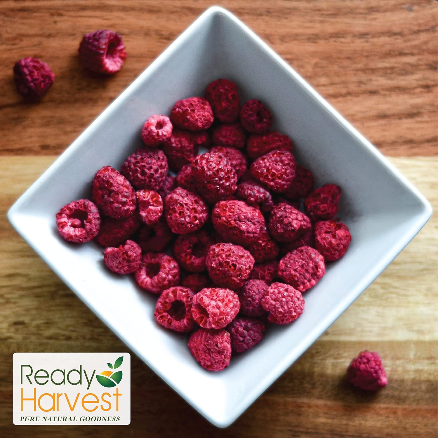 Ready Harvest Freeze-Dried Whole Raspberries (30-Year Shelf Life)