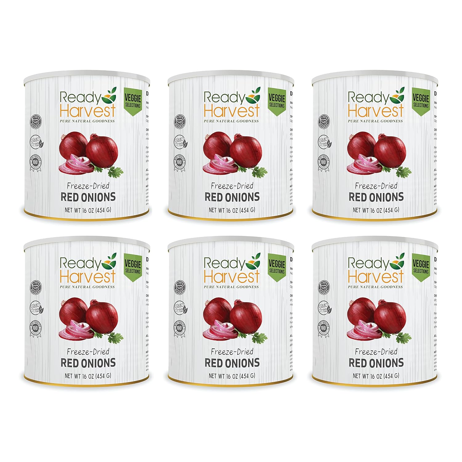 Ready Harvest Freeze-Dried Red Onions (30-Year Shelf Life)