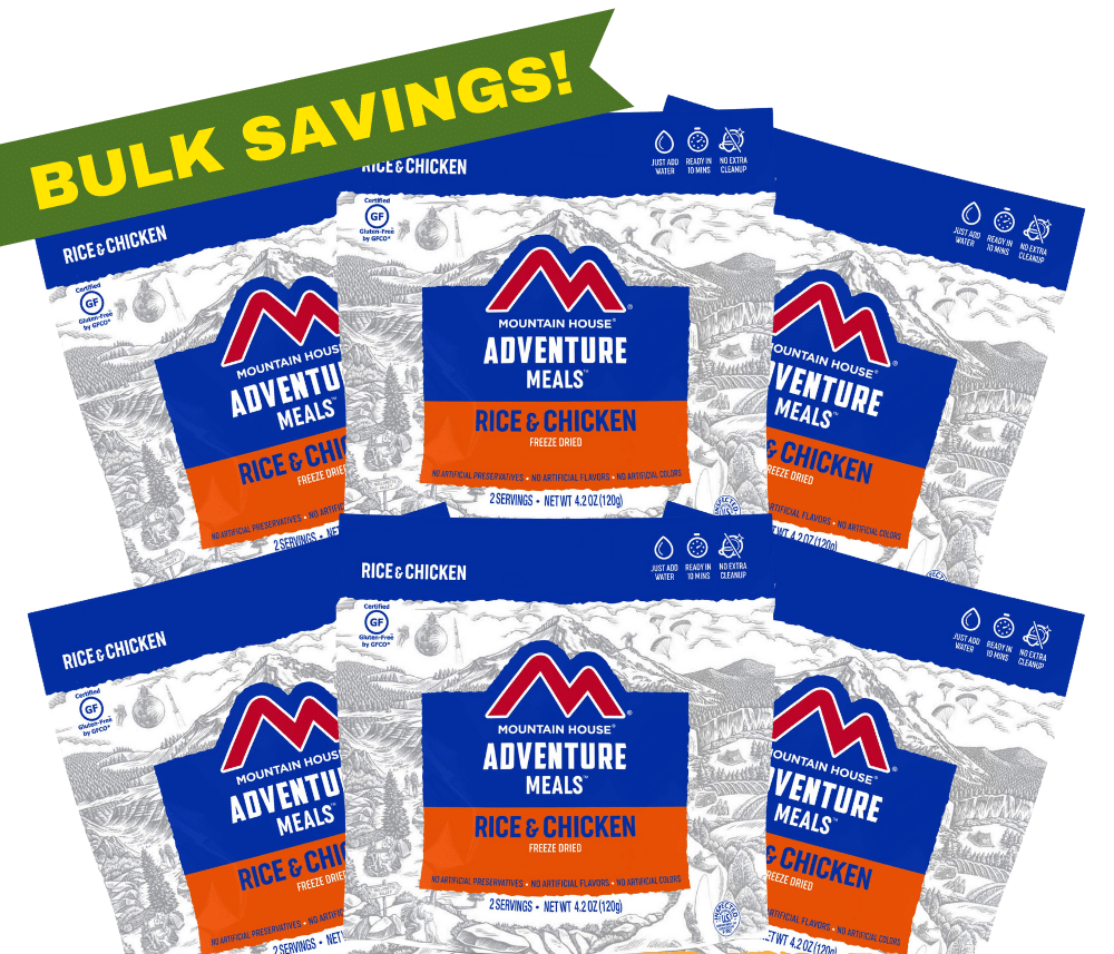 Freeze-Dried Rice and Chicken Pouch - Mountain House (GF) Gluten Free