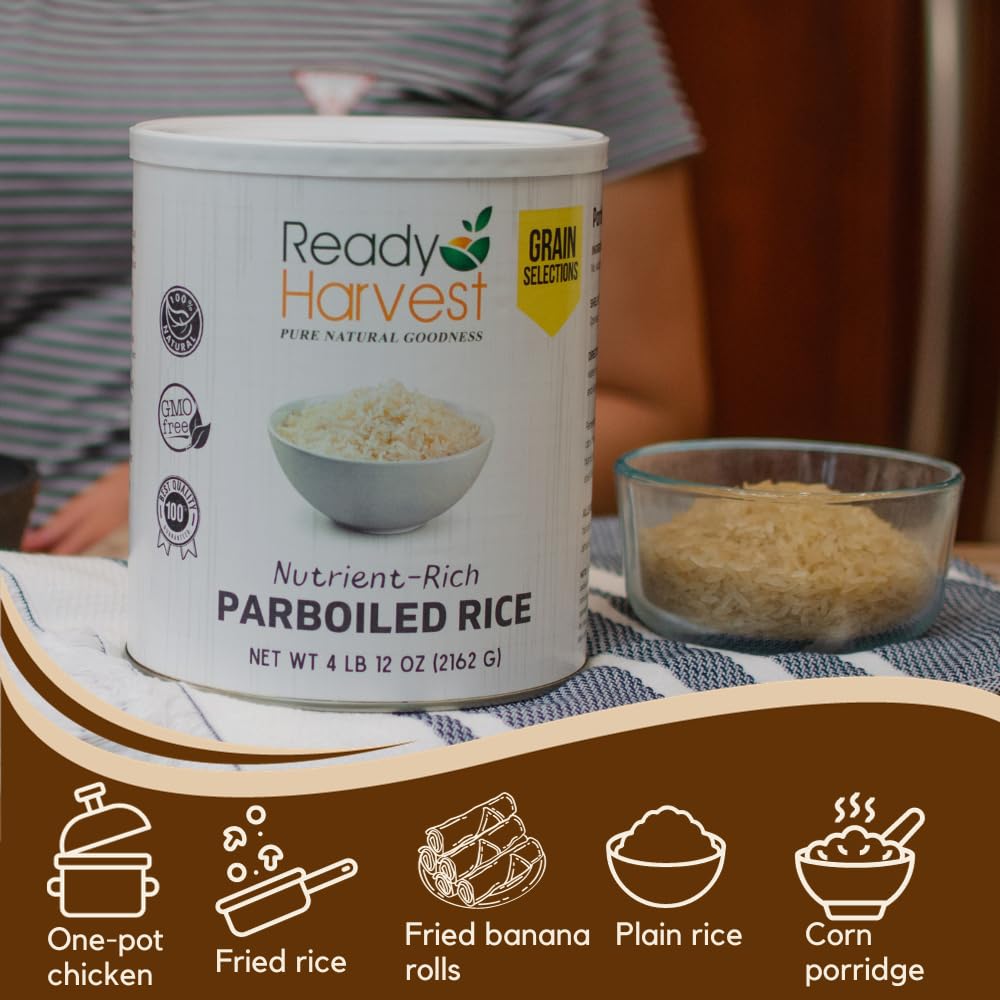 Ready Harvest High Nutrient Parboiled Long Grain White Rice (30-Year Shelf Life)