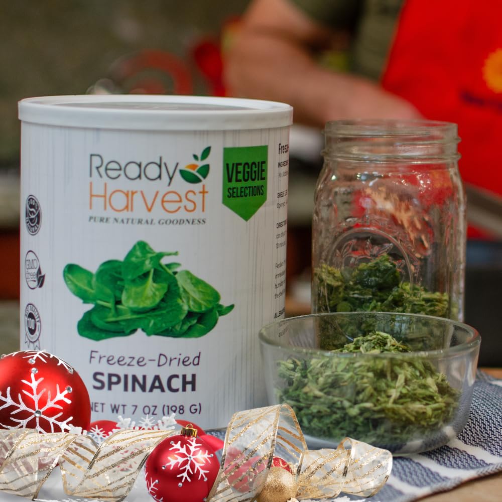 Ready Harvest Freeze-Dried Spinach (30-Year Shelf Life)