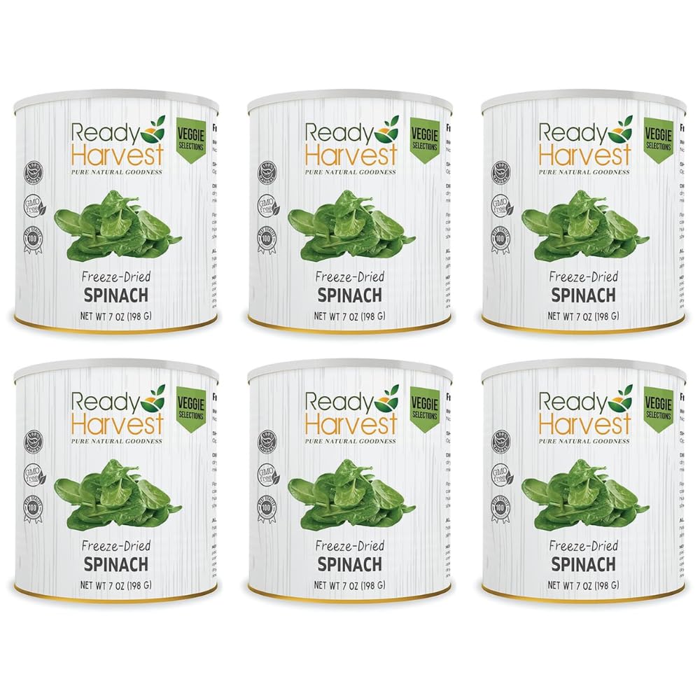 Ready Harvest Freeze-Dried Spinach (30-Year Shelf Life)