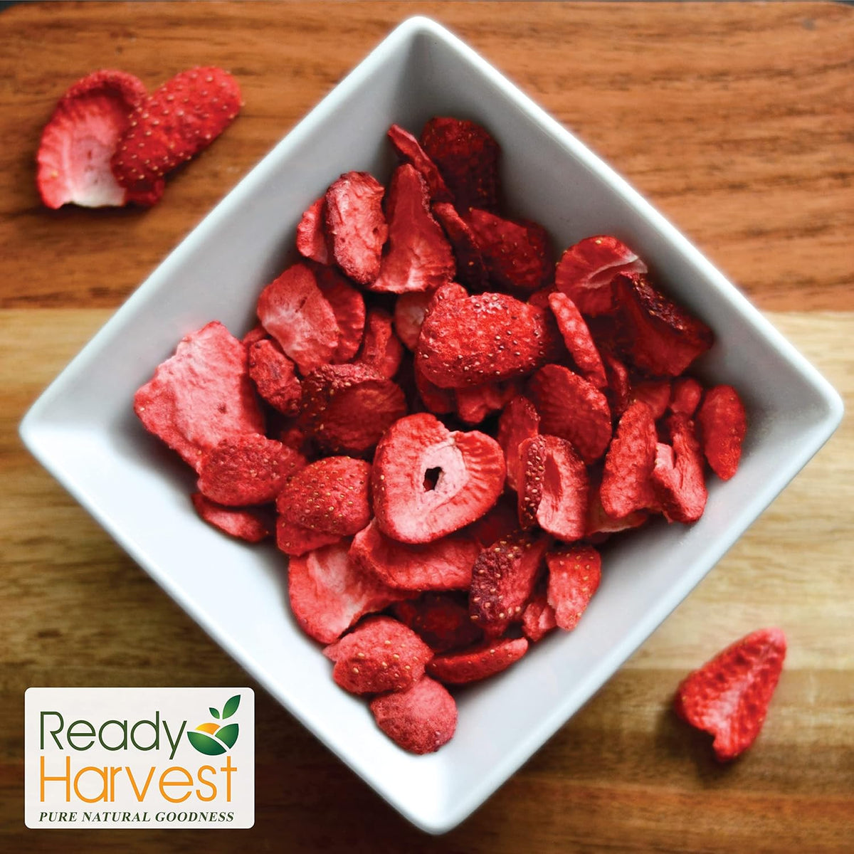 Ready Harvest Freeze-Dried Strawberry Slices (30-Year Shelf Life)