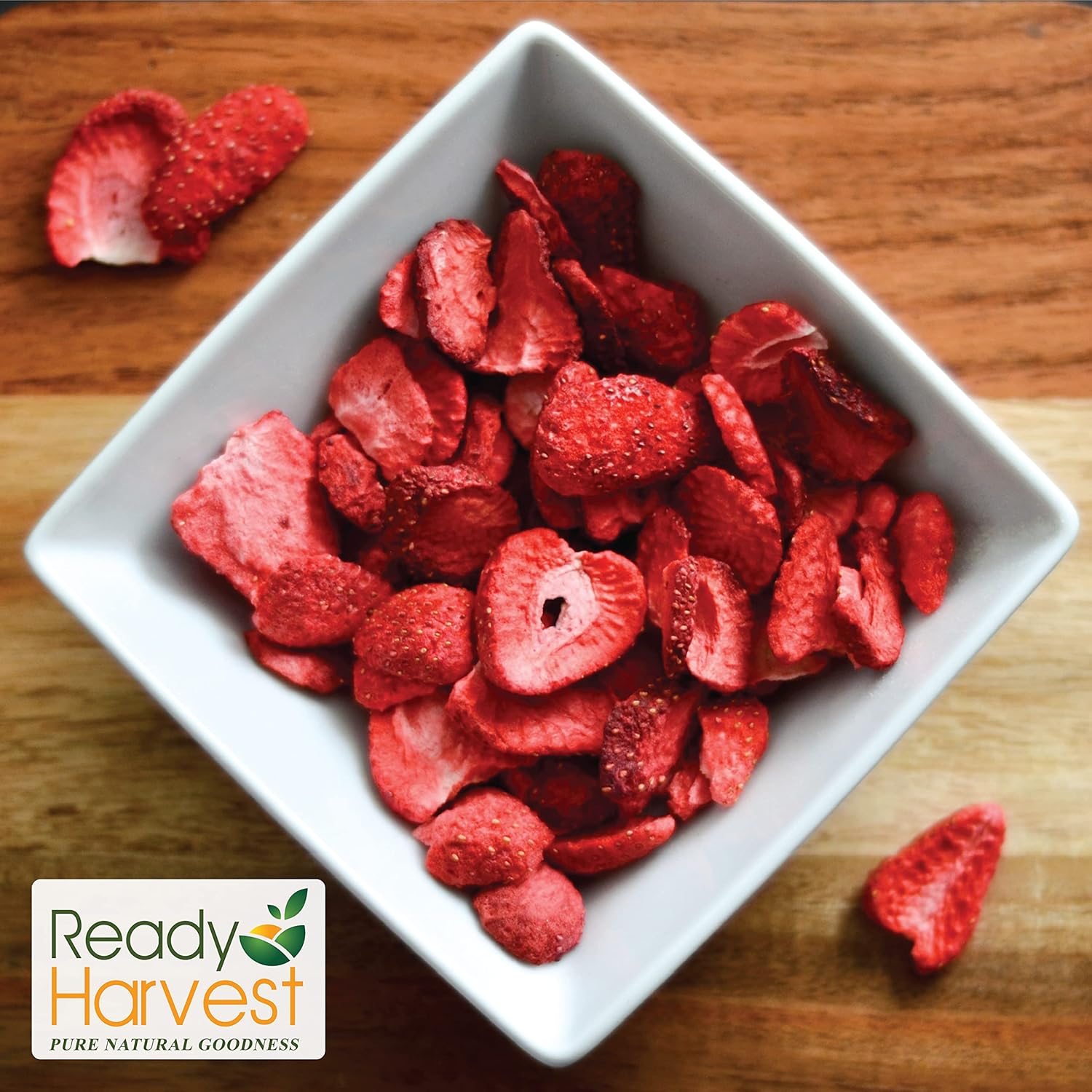 Ready Harvest Freeze-Dried Strawberry Slices (30-Year Shelf Life)