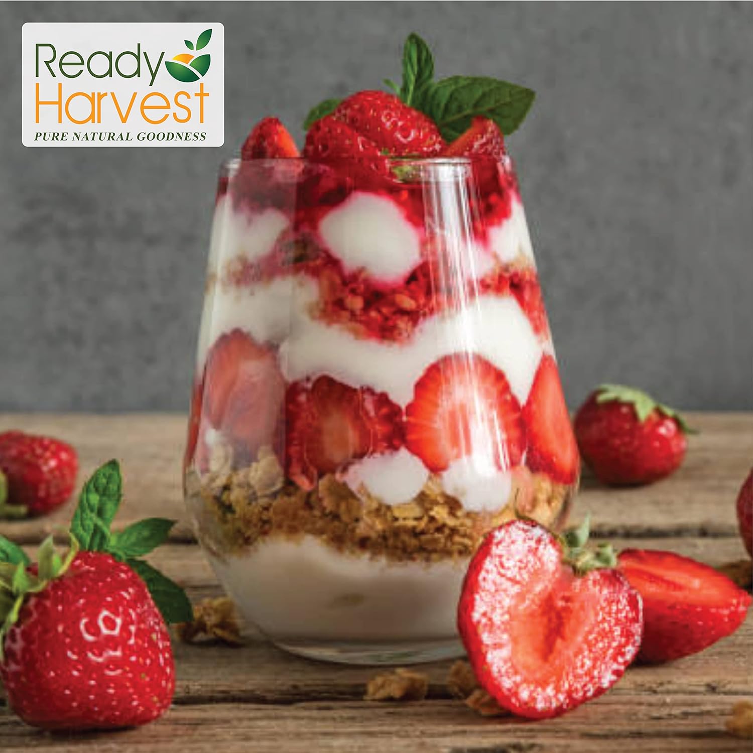 Ready Harvest Freeze-Dried Strawberry Slices (30-Year Shelf Life)