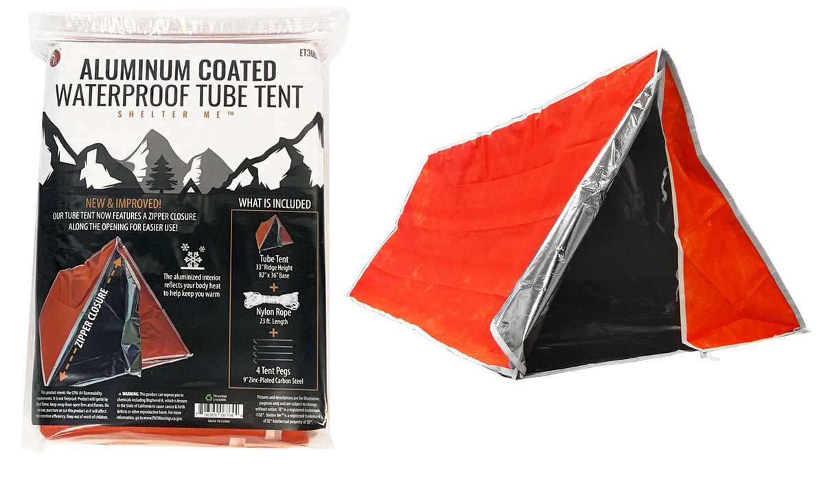 Heat-Capture Waterproof Emergency Tube Tent