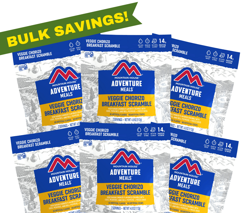 Freeze-Dried Veggie Chorizo Breakfast Scramble - Mountain House (GF) Gluten Free